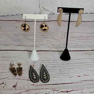 VINTAGE Hanging Earrings - Four Pairs